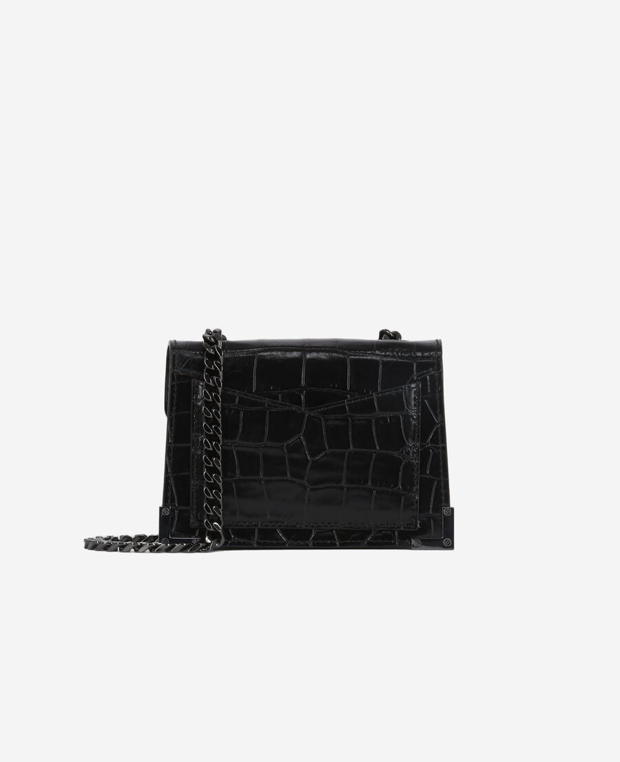 The Kooples FEMME BLACK sac emily nano en cuir noir