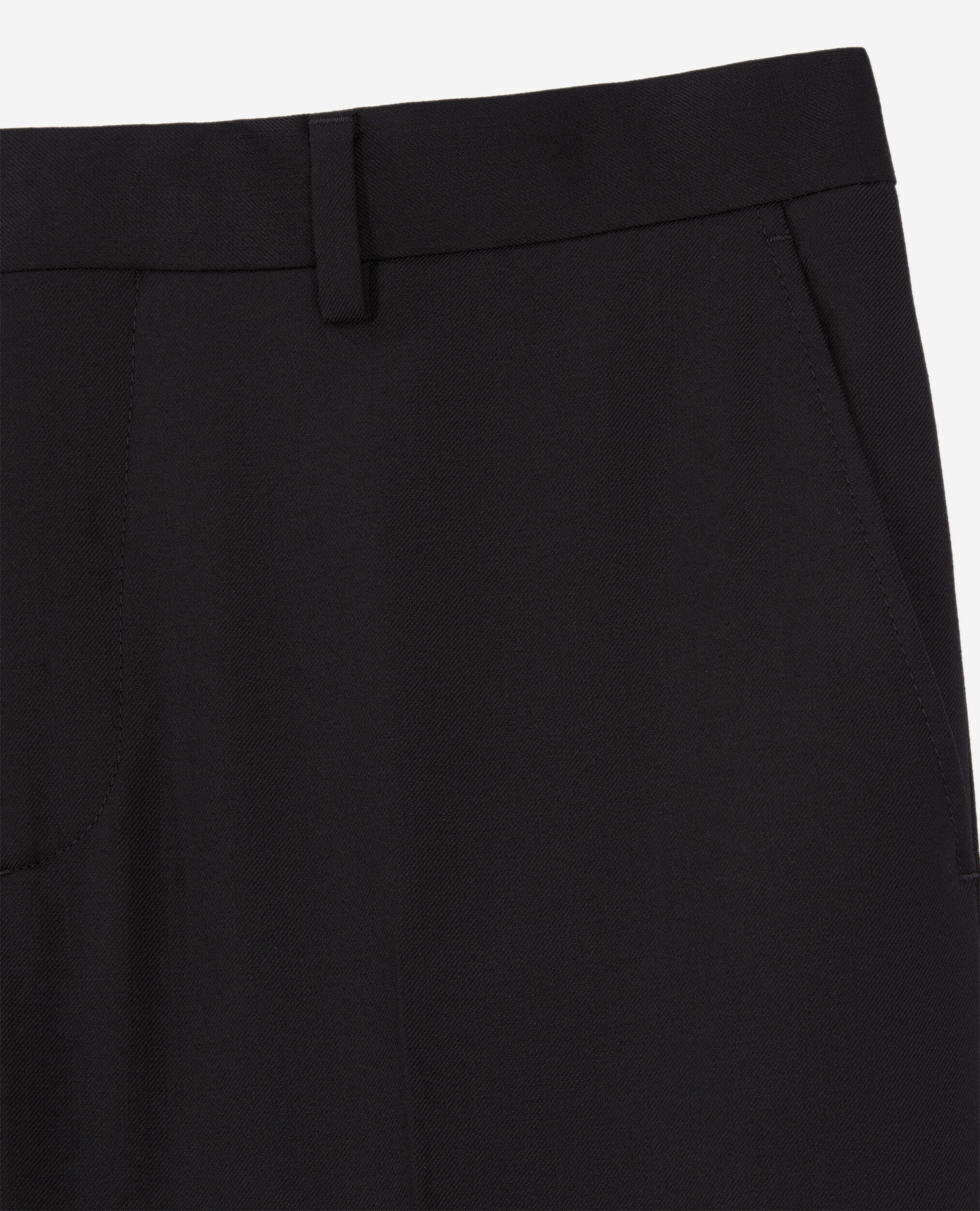 Pantalon de costume noir en laine, BLACK, hi-res image number null