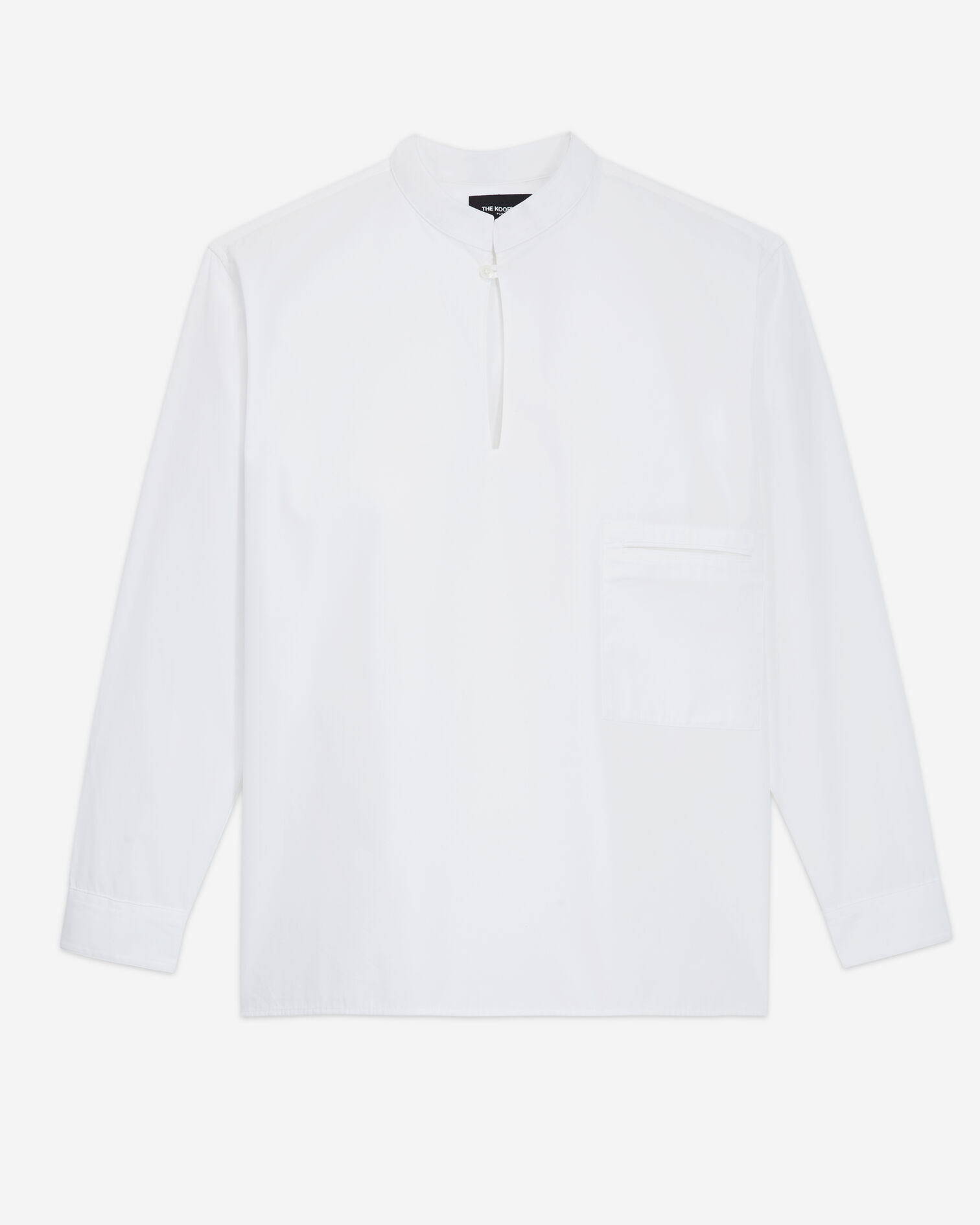 Chemise en coton blanche, WHITE, hi-res image number null