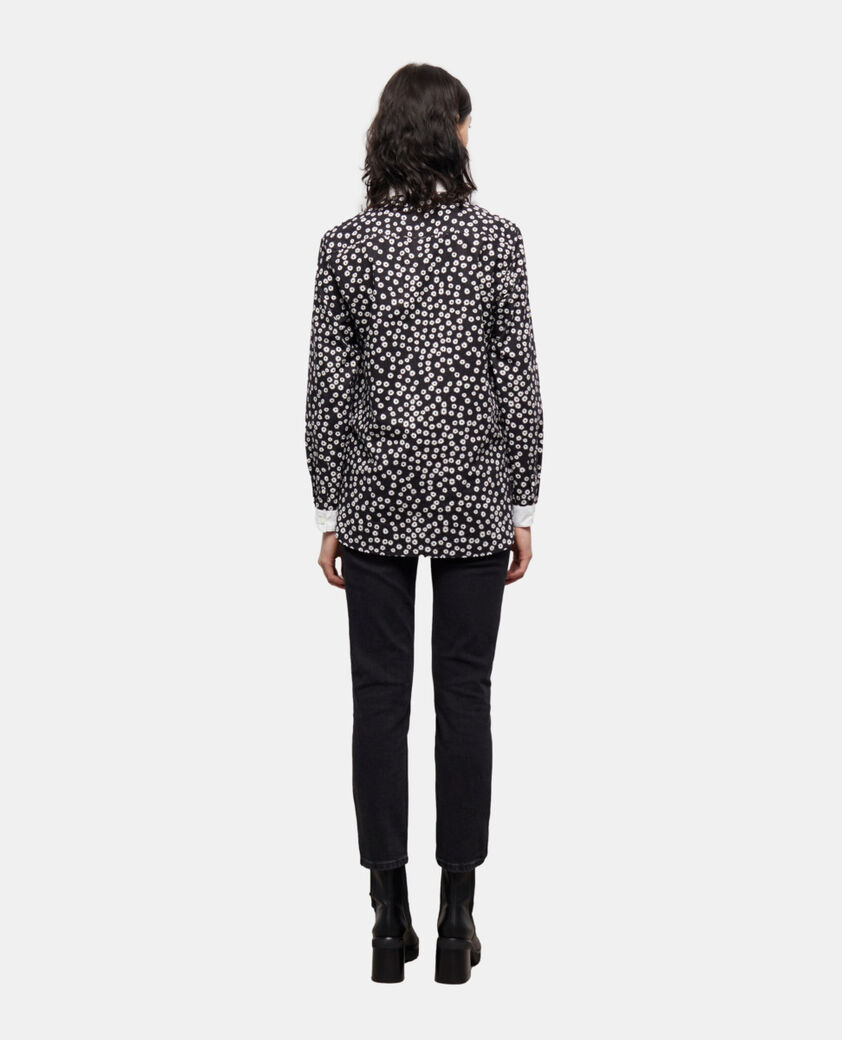 The Kooples WOMEN BLACK WHITE printed shirt