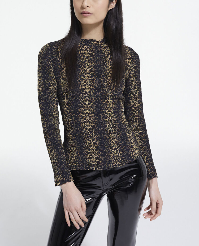 The Kooples FEMME LEOPARD top l&eacute;opard