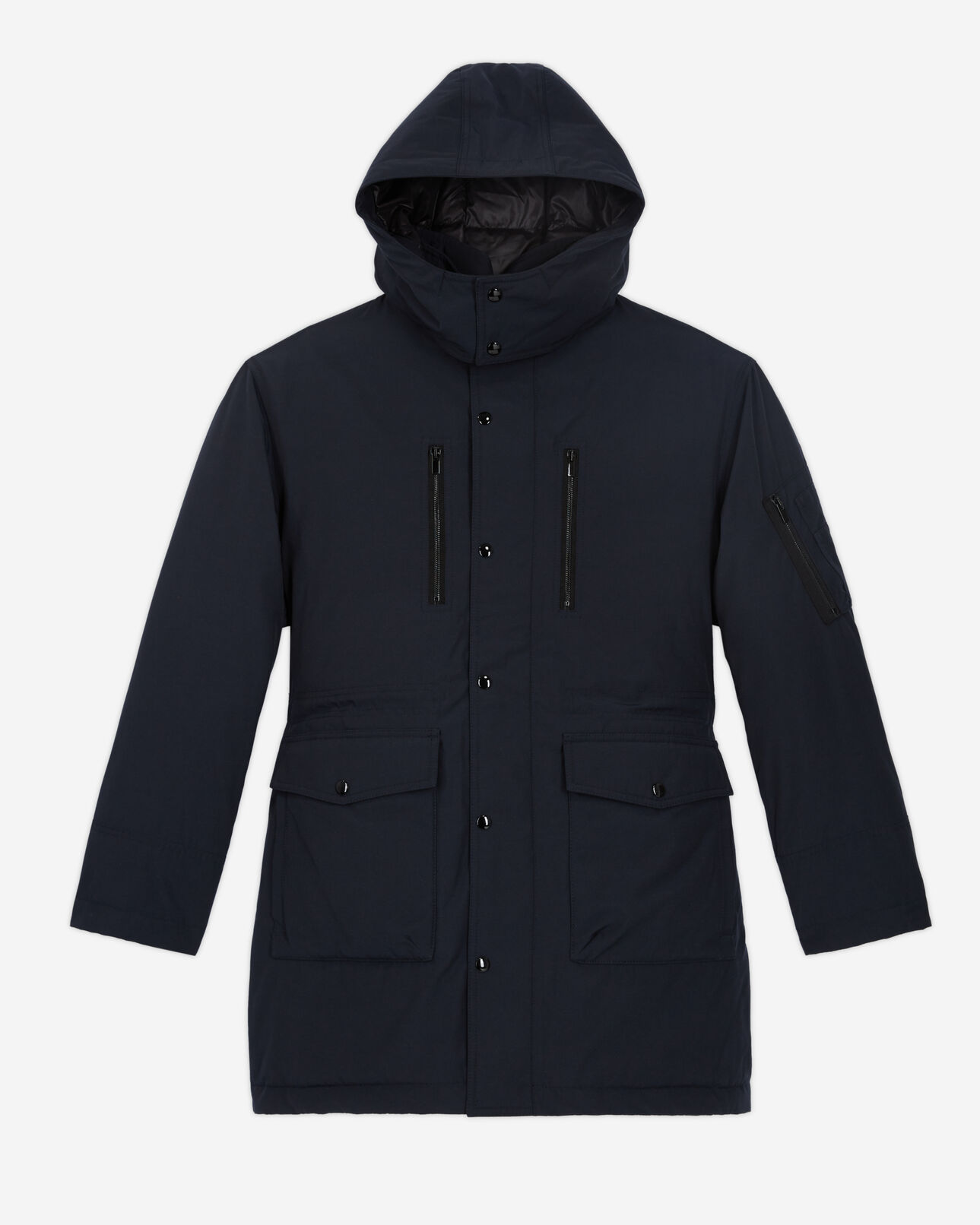 The Kooples HOMME NAVY parka à capuche bleu marine