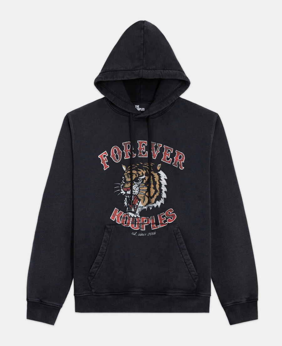 black sweatshirt