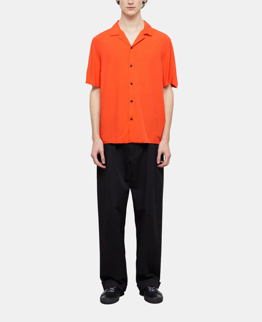 casual orange shirt
