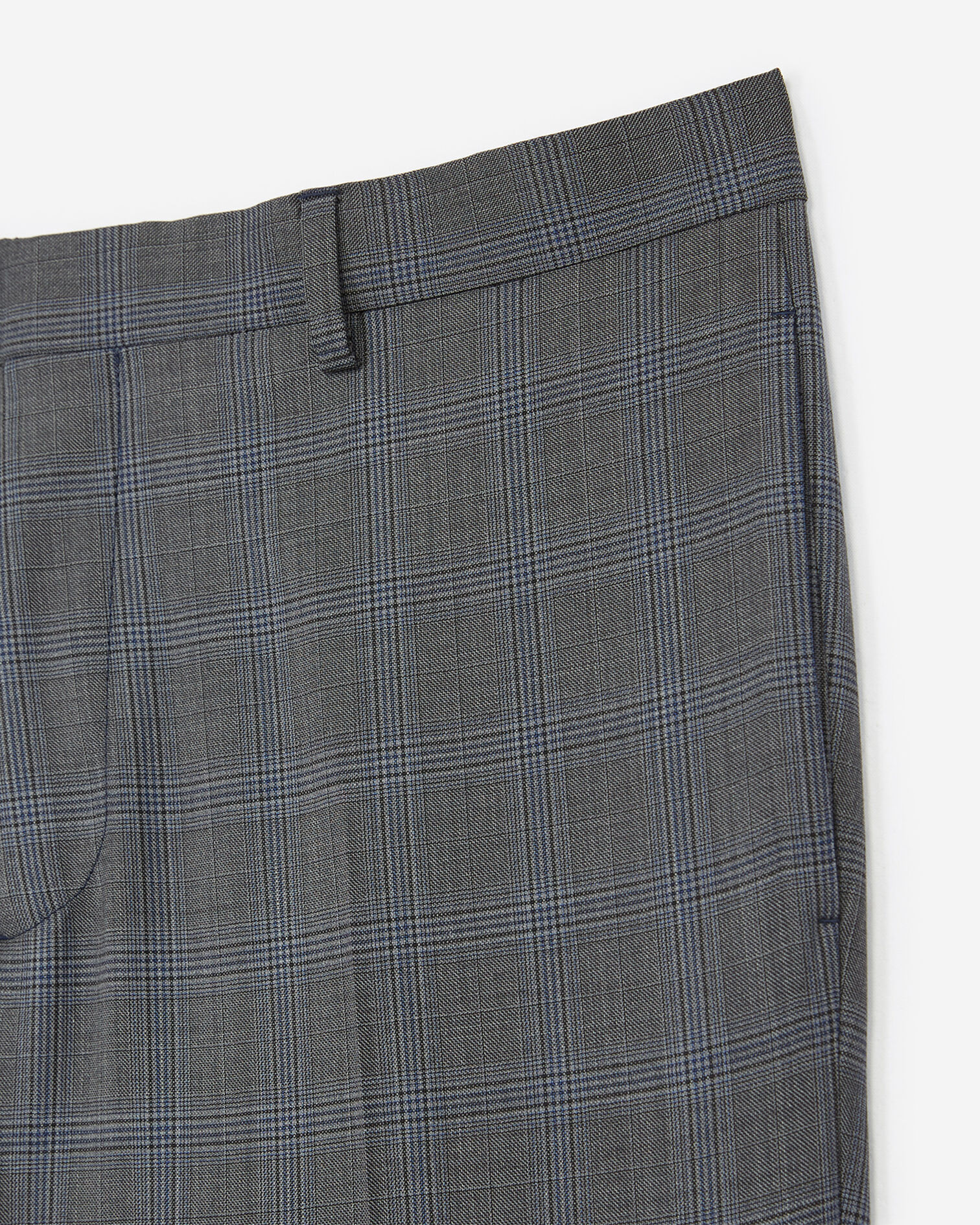 Pantalon imprimé laine gris clair, GREY-NAVY, hi-res image number null
