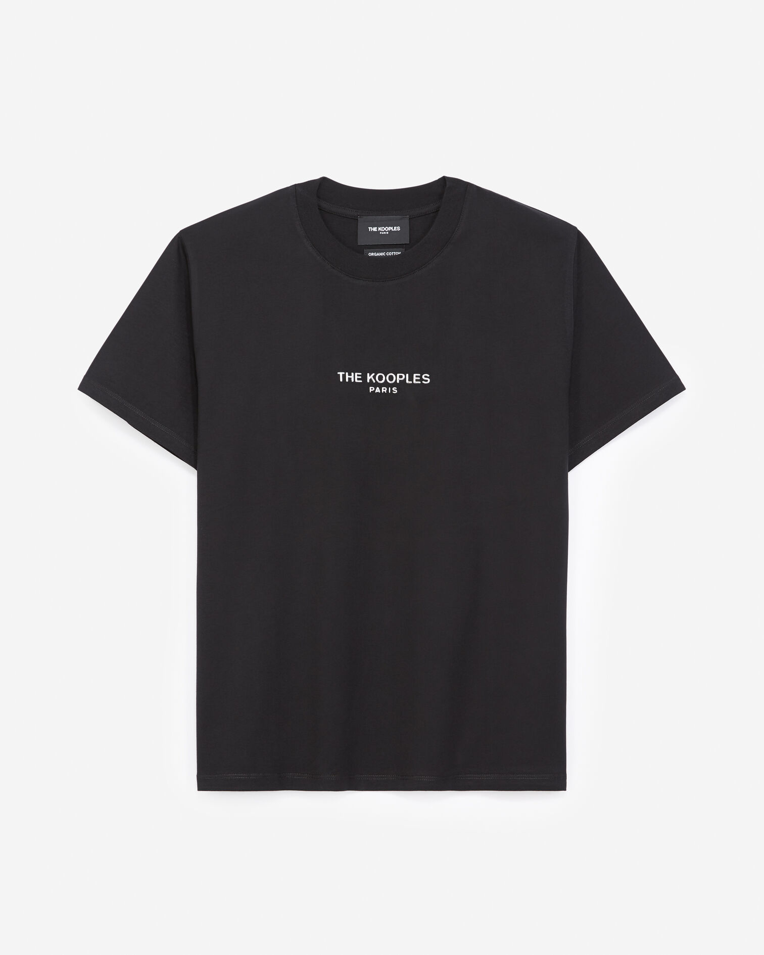 T-shirt noir à logo, BLACK, hi-res image number null