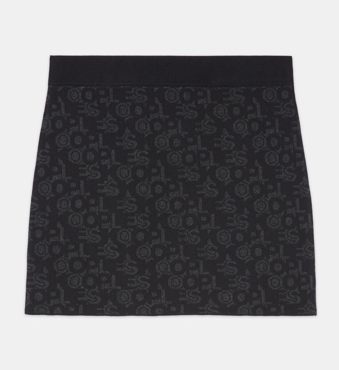 Jupe courte logo The Kooples noir The Kooples