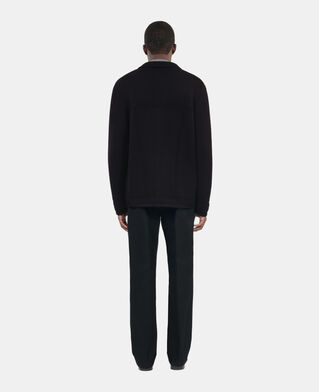 The Kooples MEN BLACK black wool cardigan 