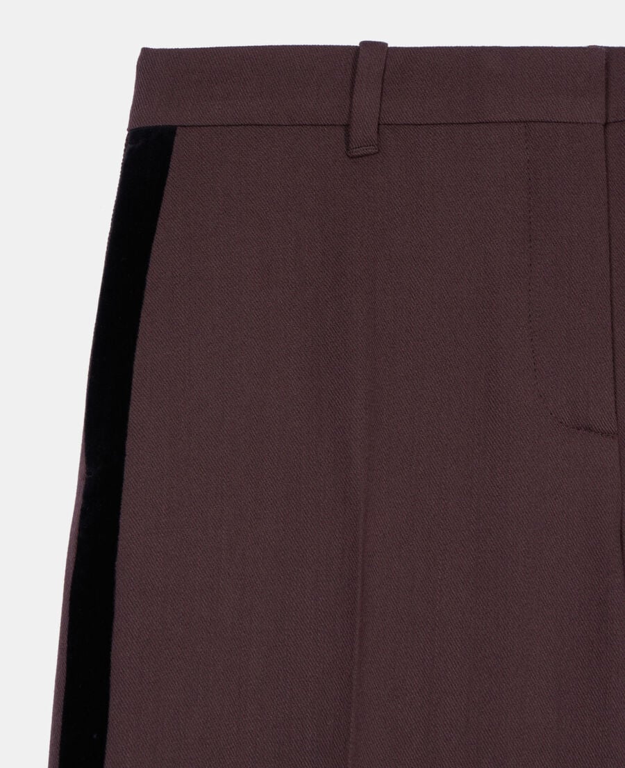 The Kooples FEMME BROWN pantalon tailleur large marron