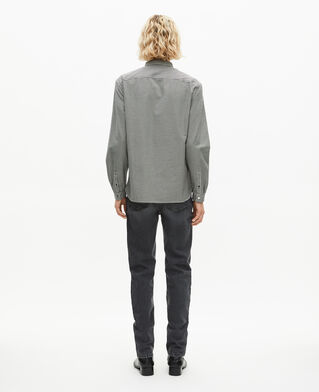 The Kooples HERREN BLACK WHITE schwarzes und wei&szlig;es kariertes hemd