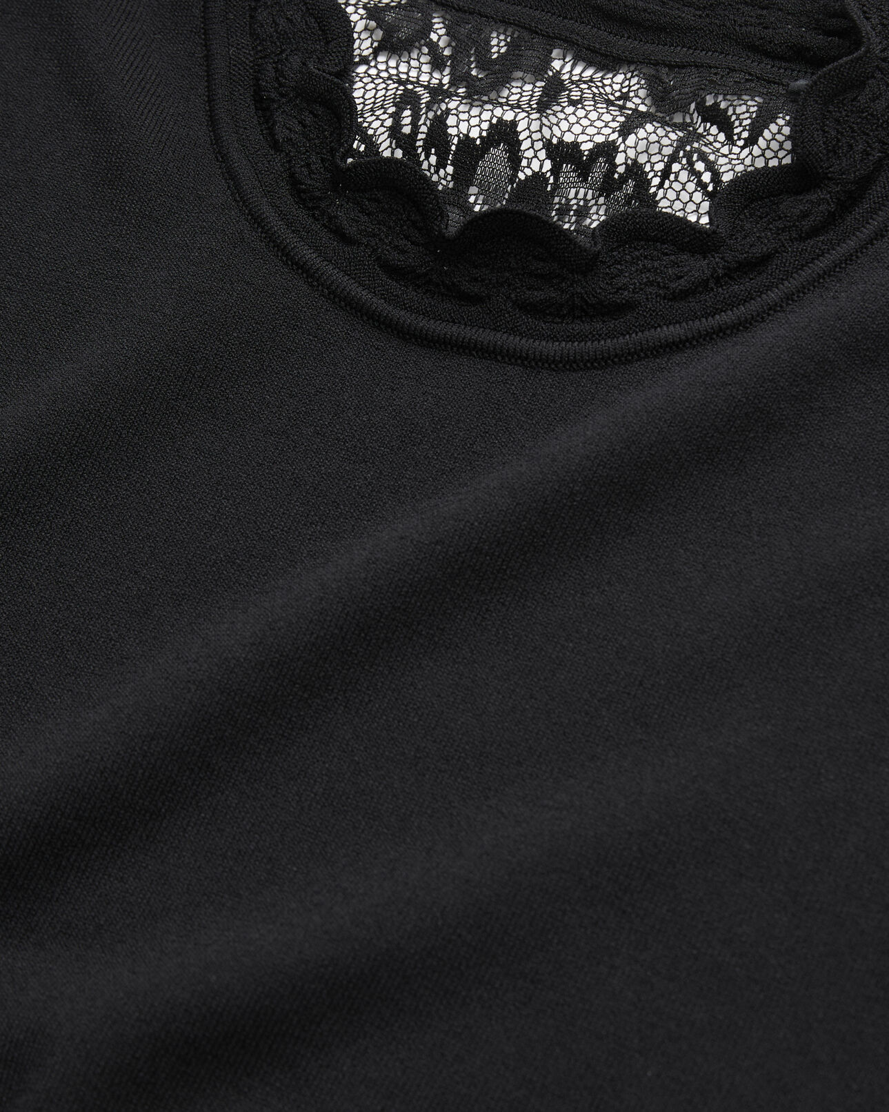 The Kooples WOMEN BLACK black sweater with lace back
