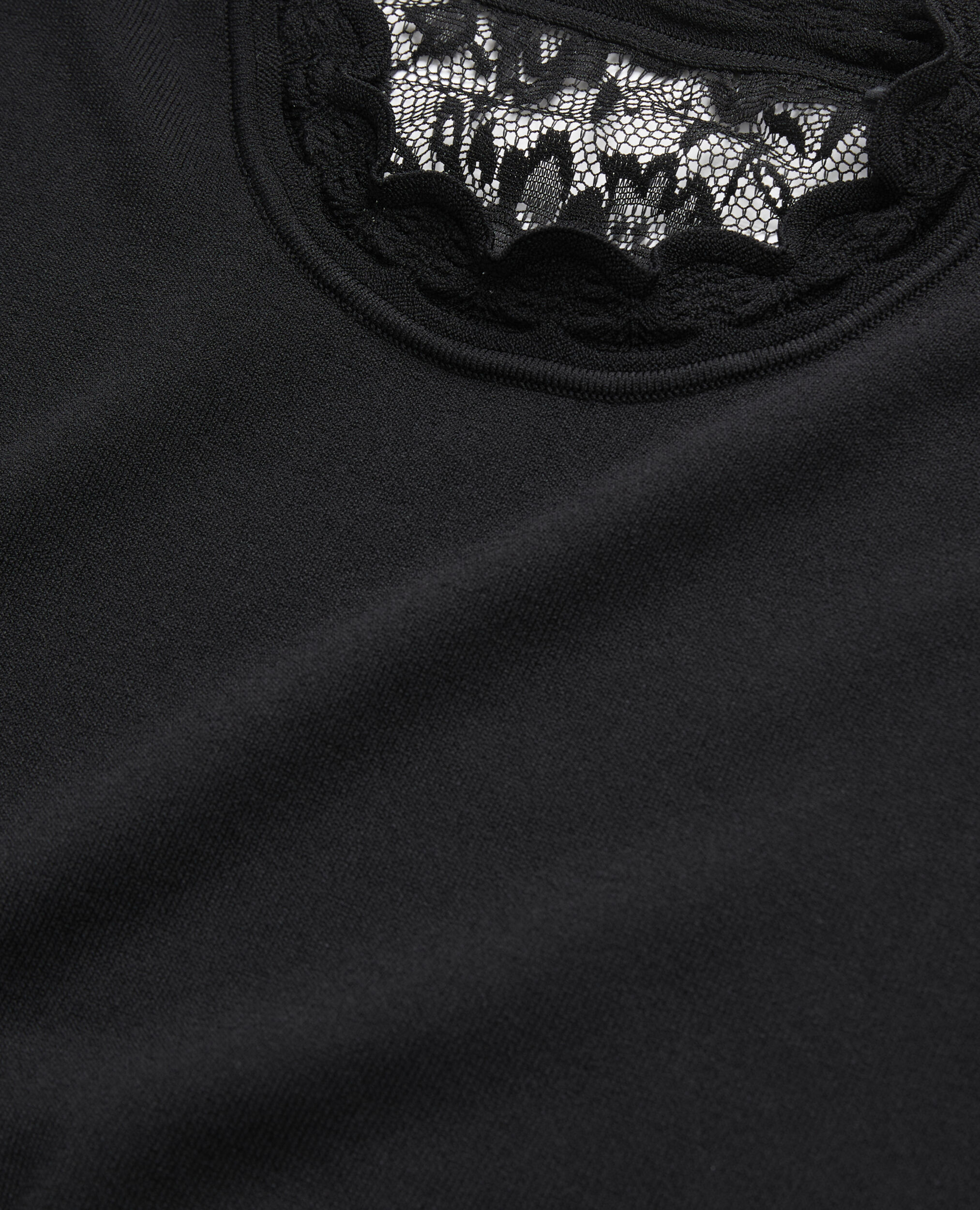 Pull noir avec dos en dentelle, BLACK, hi-res image number null