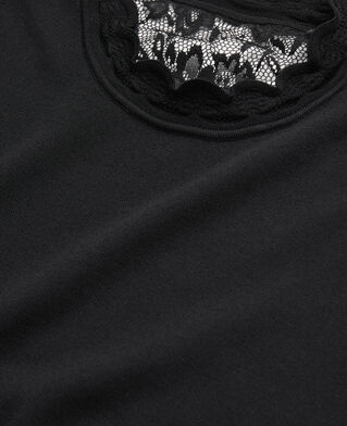 The Kooples FEMME BLACK pull noir avec dos en dentelle