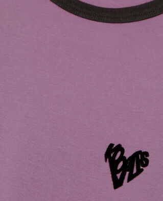 The Kooples WOMEN PRUNE purple kooples heart t-shirt