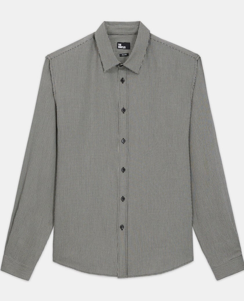 The Kooples HOMME BLACK WHITE chemise col classique imprimée