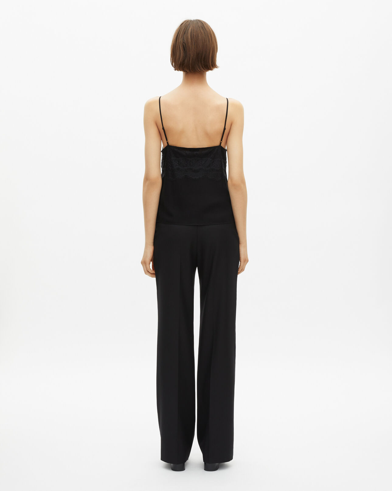 The Kooples WOMEN BLACK black lace camisole