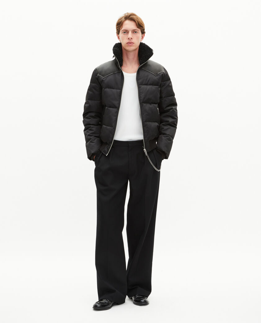 The Kooples HOMME BLACK doudoune à traitement déperlant noire