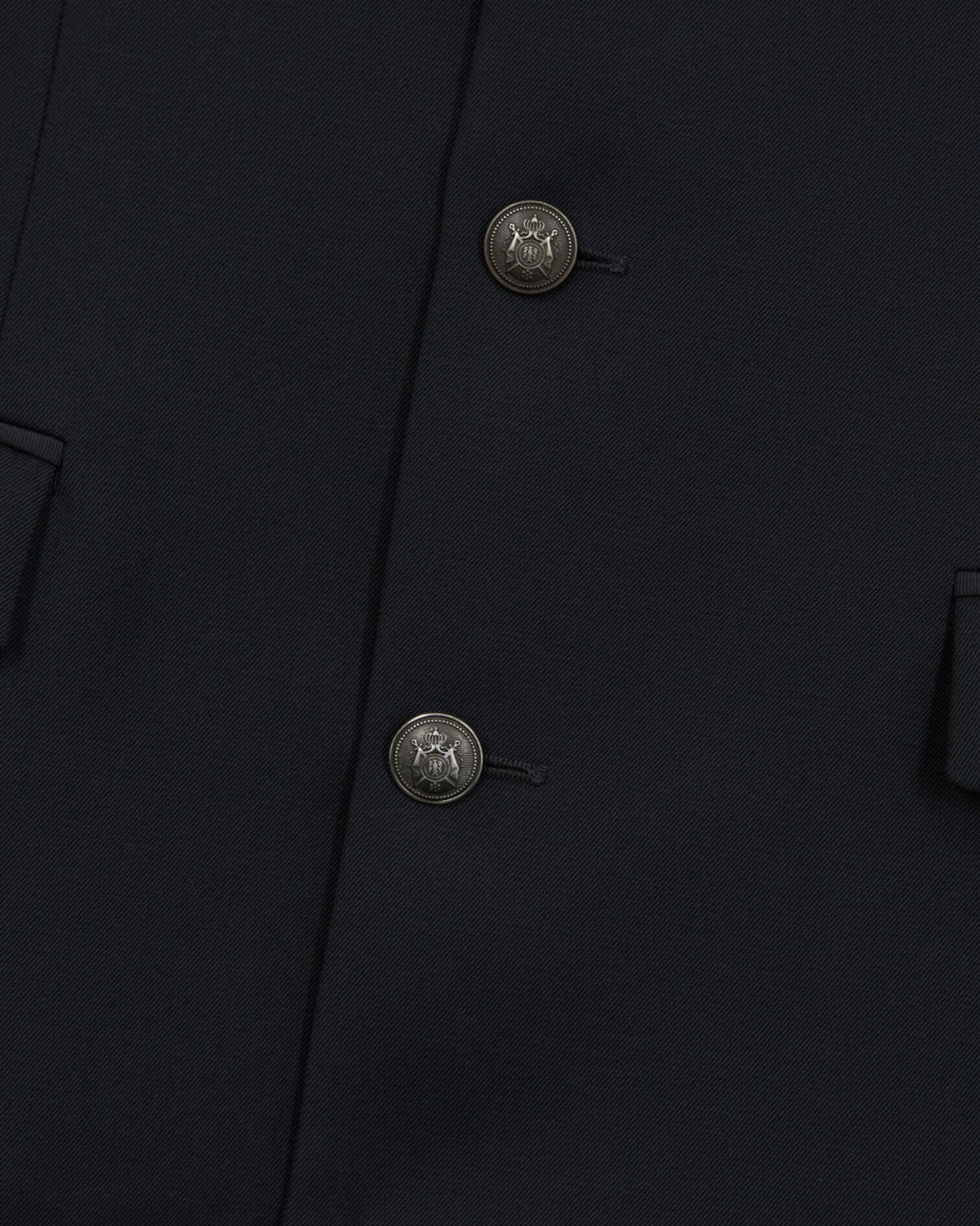 Black wool suit jacket, BLACK, hi-res image number null