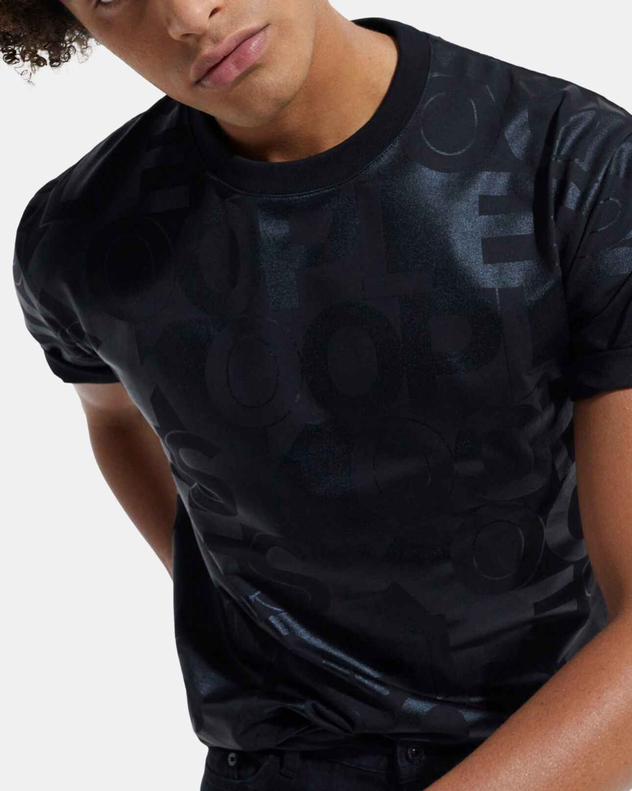 The Kooples HOMME BLACK t-shirt logo the kooples