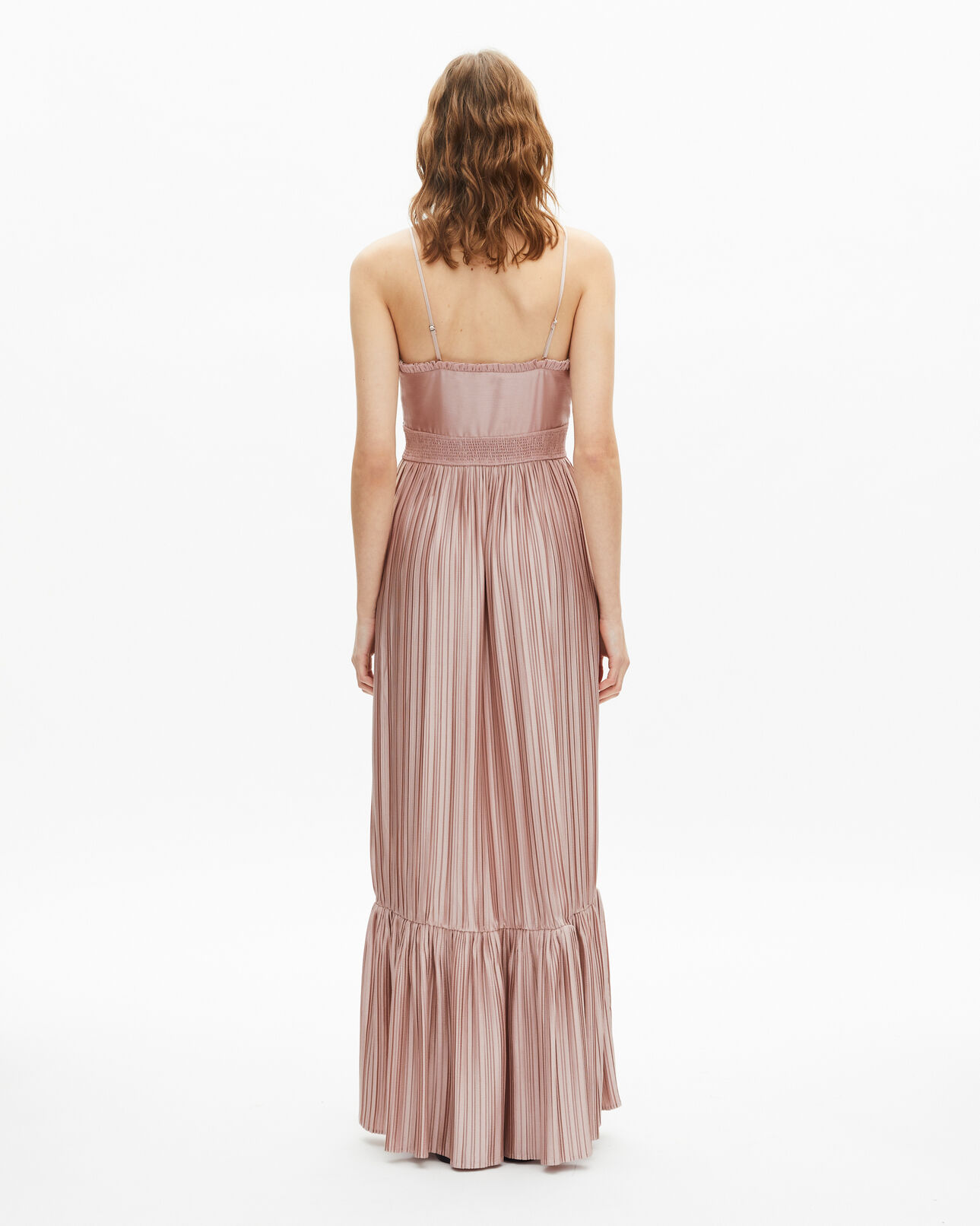 The Kooples F LILA long pink dress