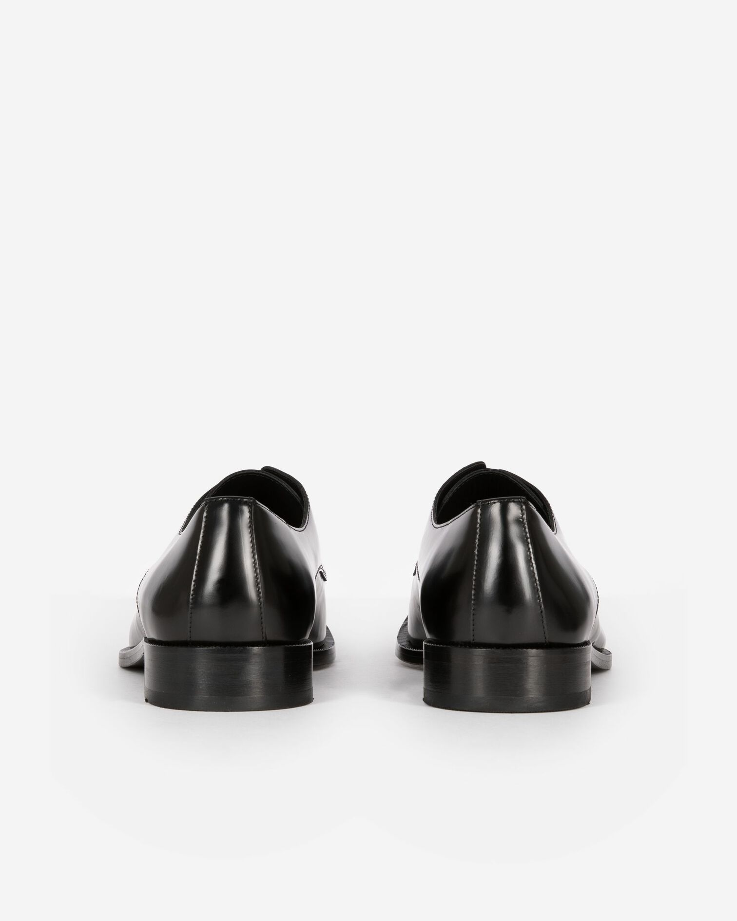 Derbies en cuir noir, BLACK, hi-res image number null