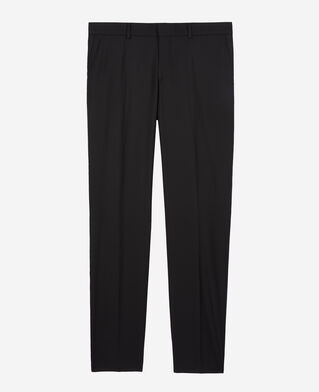 The Kooples HOMME BLACK pantalon de costume super 100's en laine noir