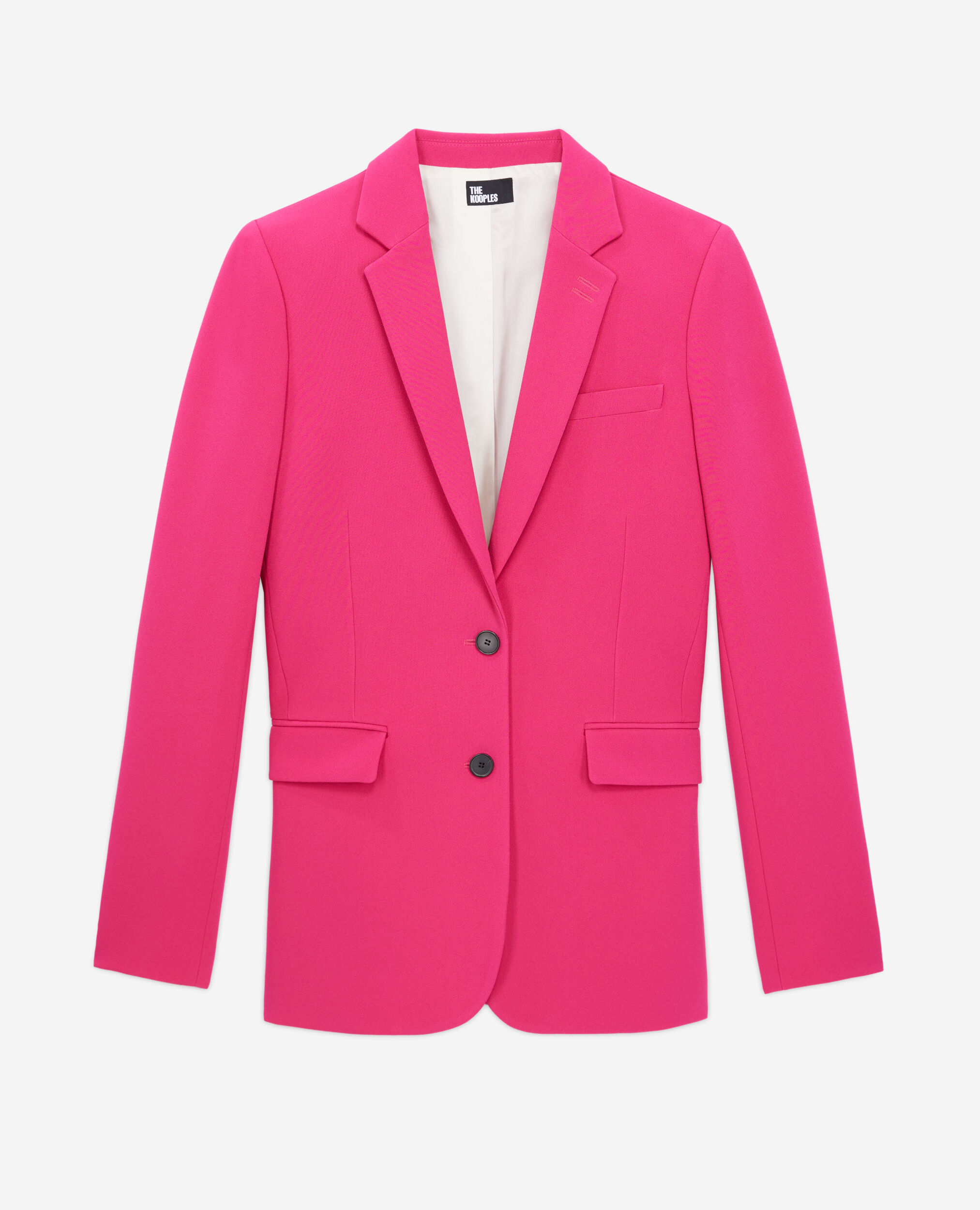 Veste tailleur rose en crêpe, PINK, hi-res image number null