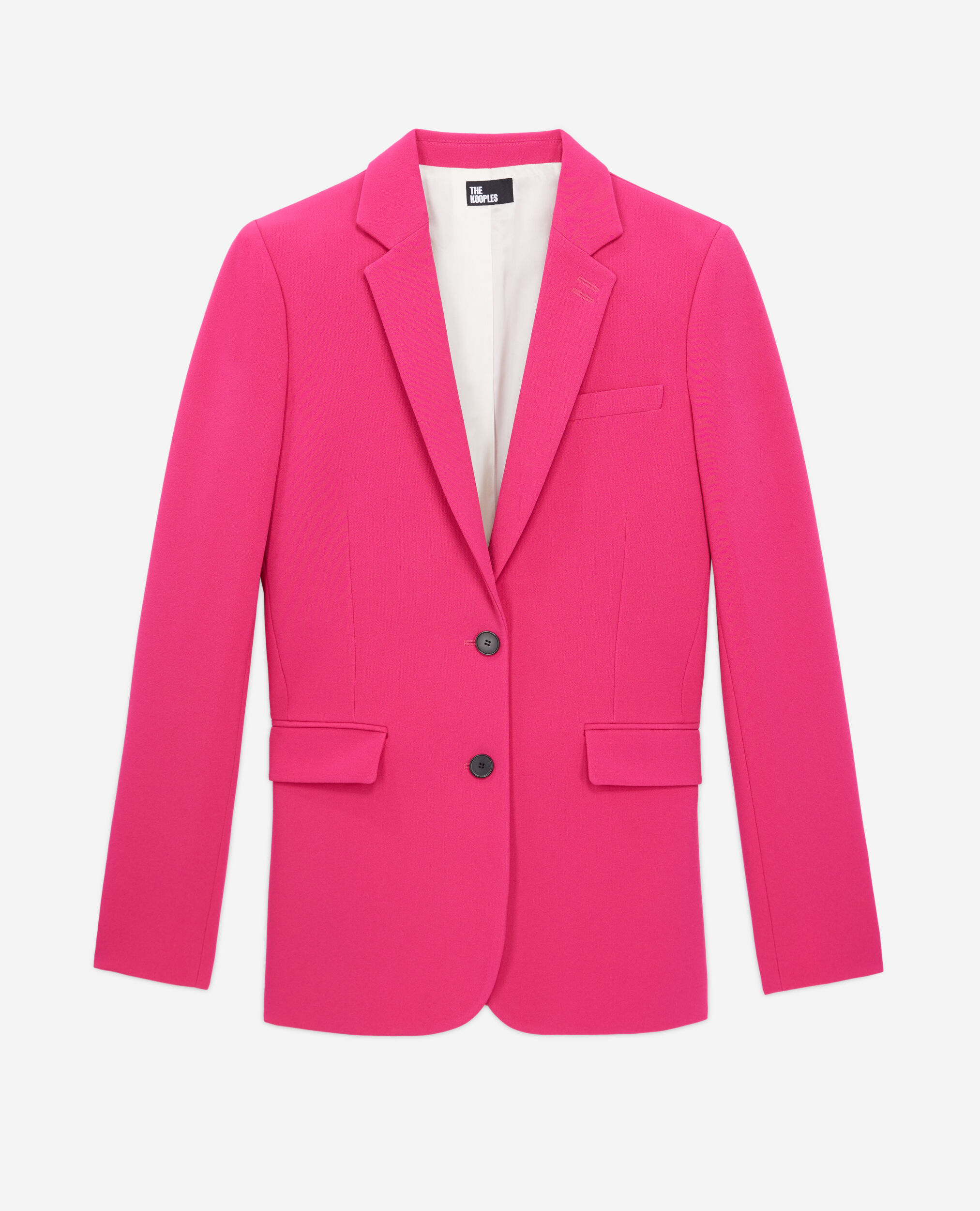 Pink crêpe suit jacket, PINK, hi-res image number null