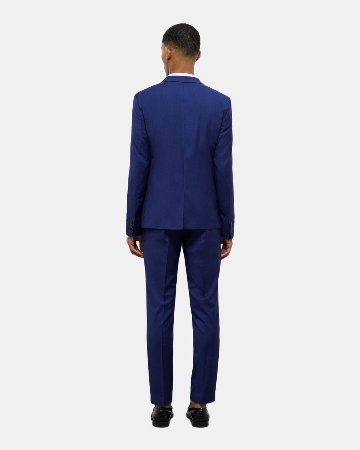 Navy blue suit jacket with micro motif, NAVY, hi-res image number null
