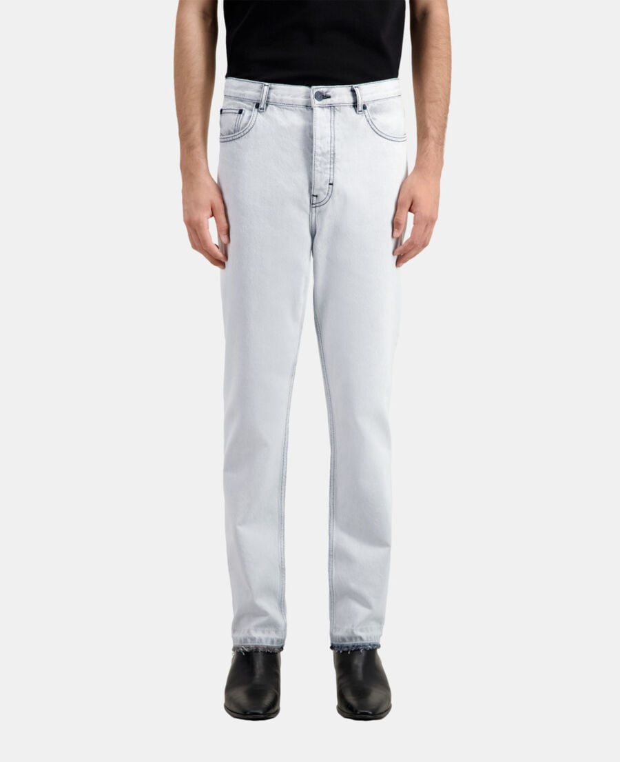 The Kooples H WHITE BLEACH straight bleached white jeans