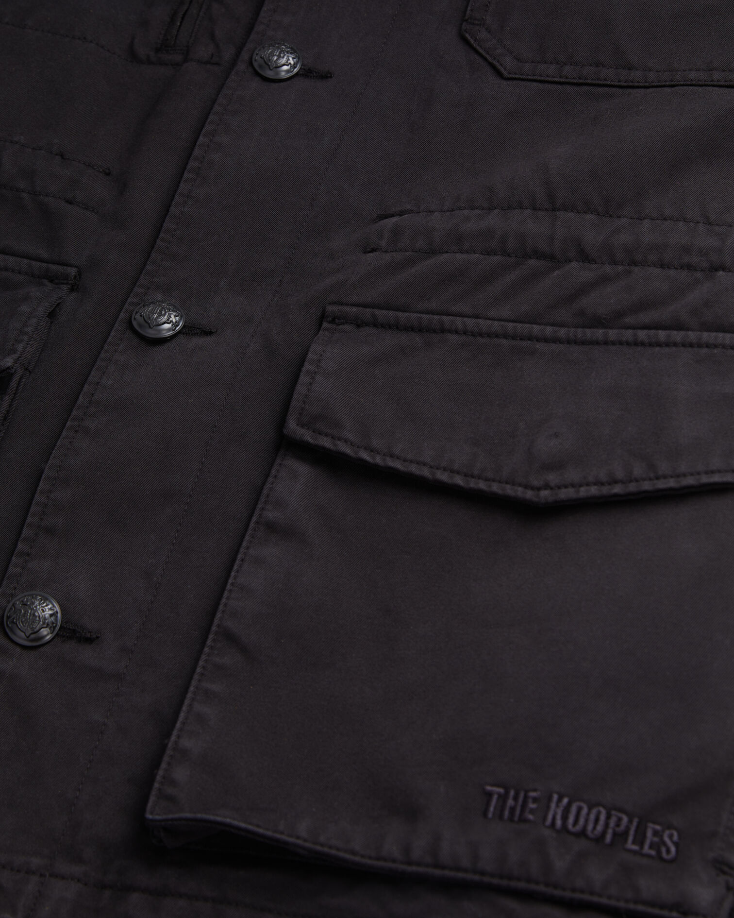 Veste worker noire en denim, BLACK, hi-res image number null