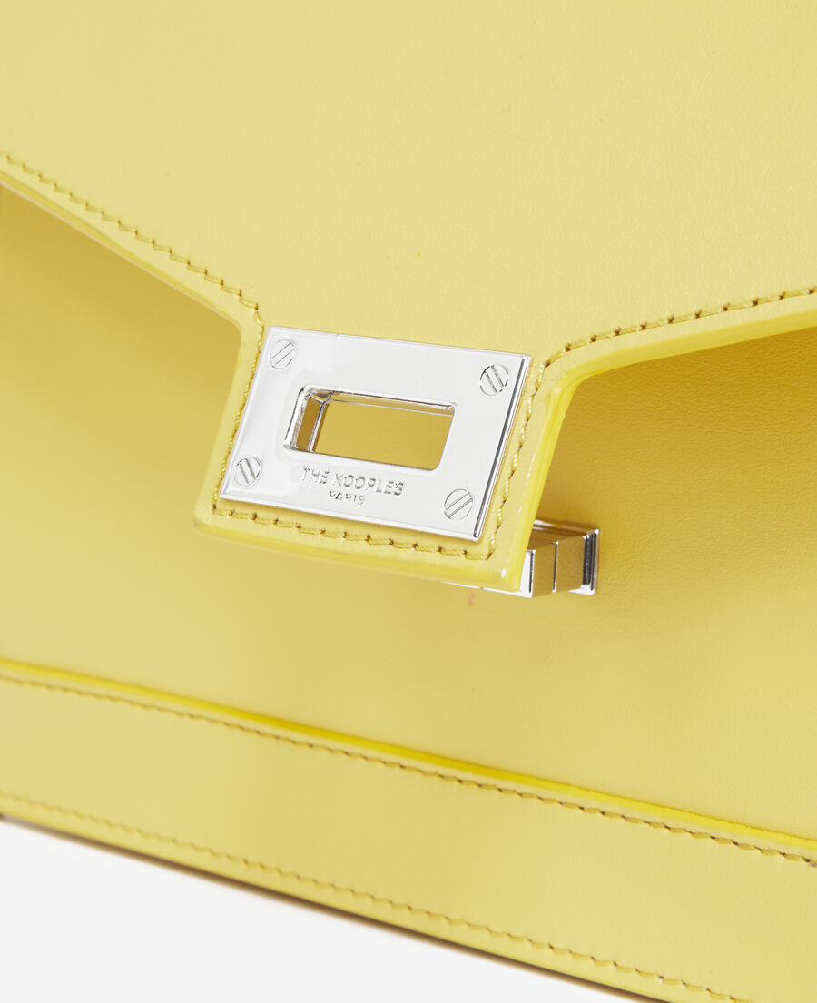 medium emily bag in pastel yellow leather