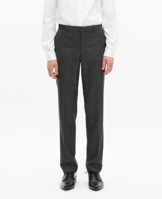 The Kooples HERREN GREY graue gerade anzughose aus wolle