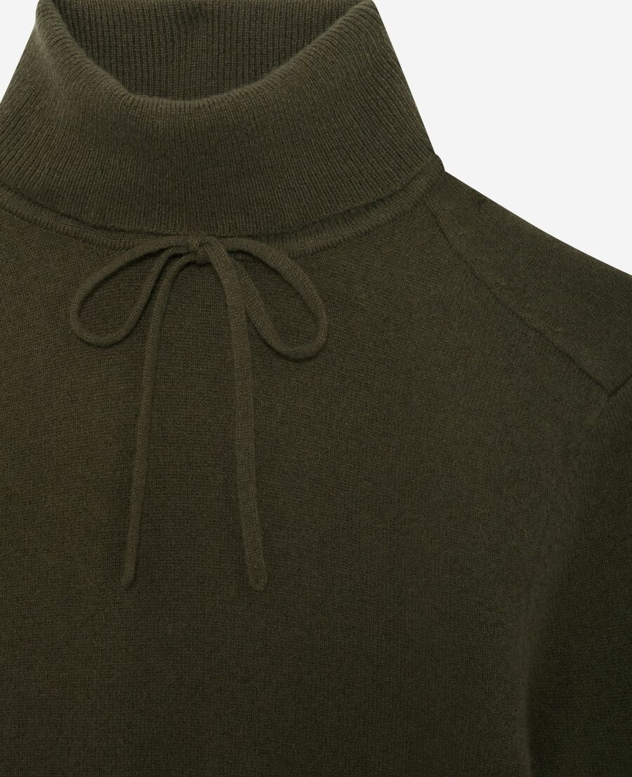 The Kooples FEMME KAKI pull col roulé en cachemire kaki