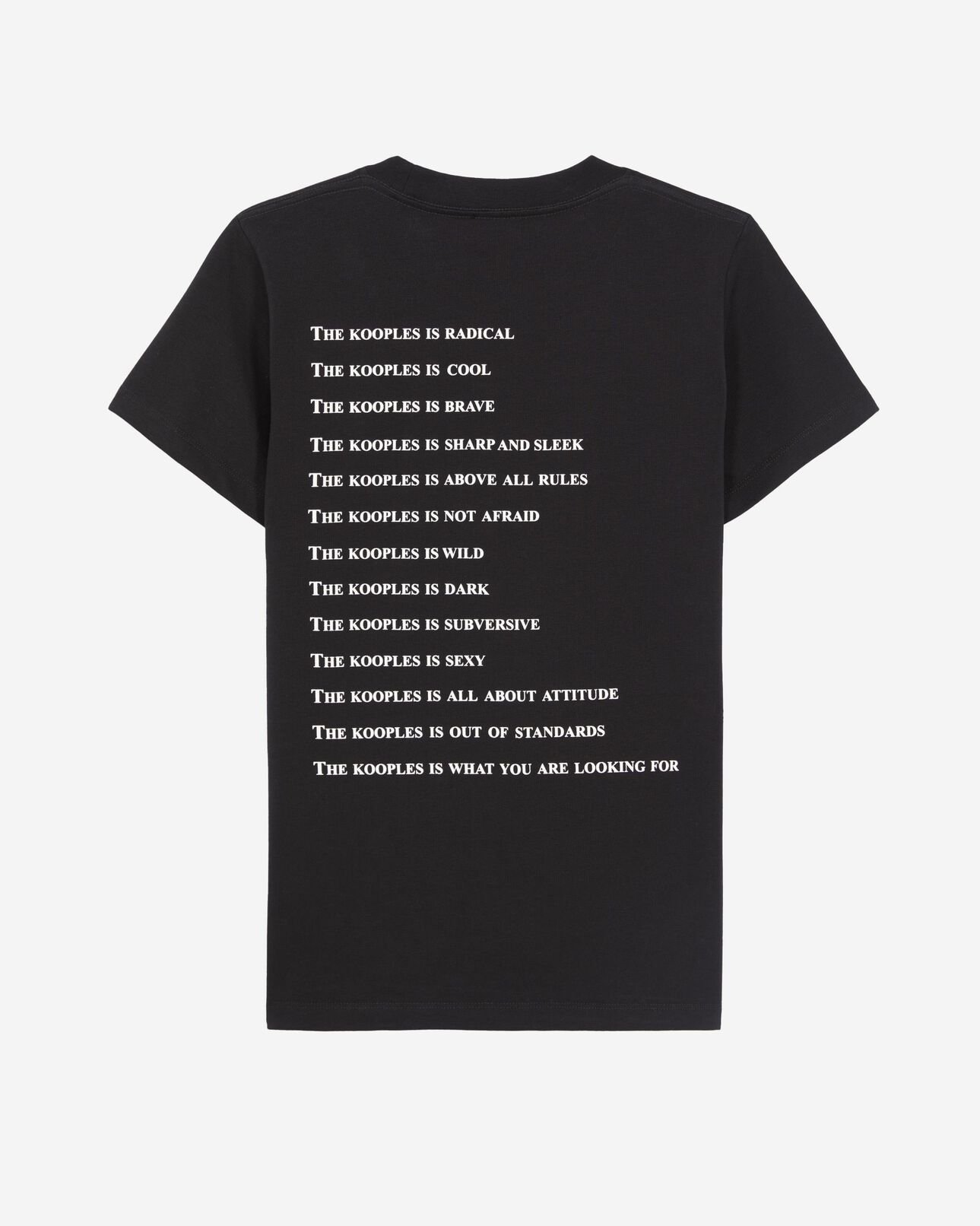 The Kooples FEMME BLACK t-shirt what is effet néon noir