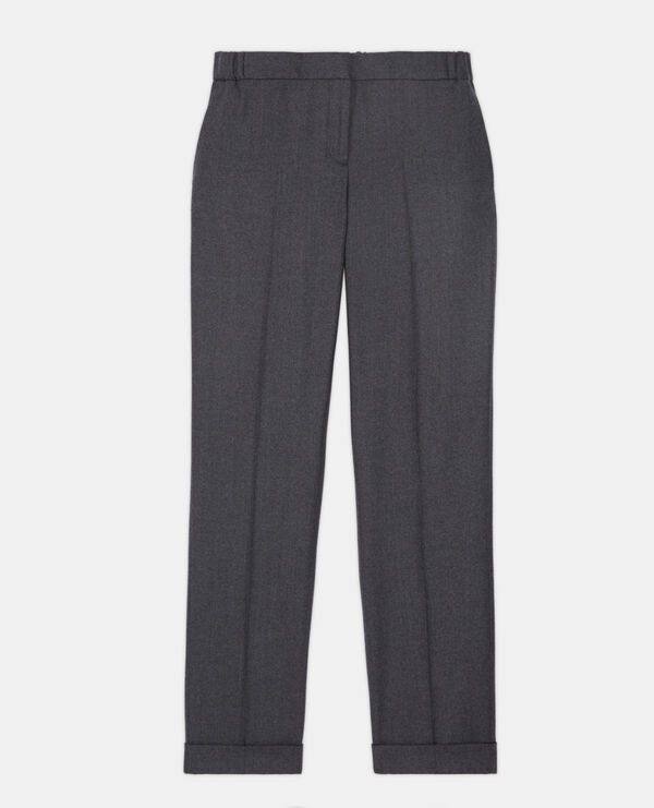 gray wool suit pants
