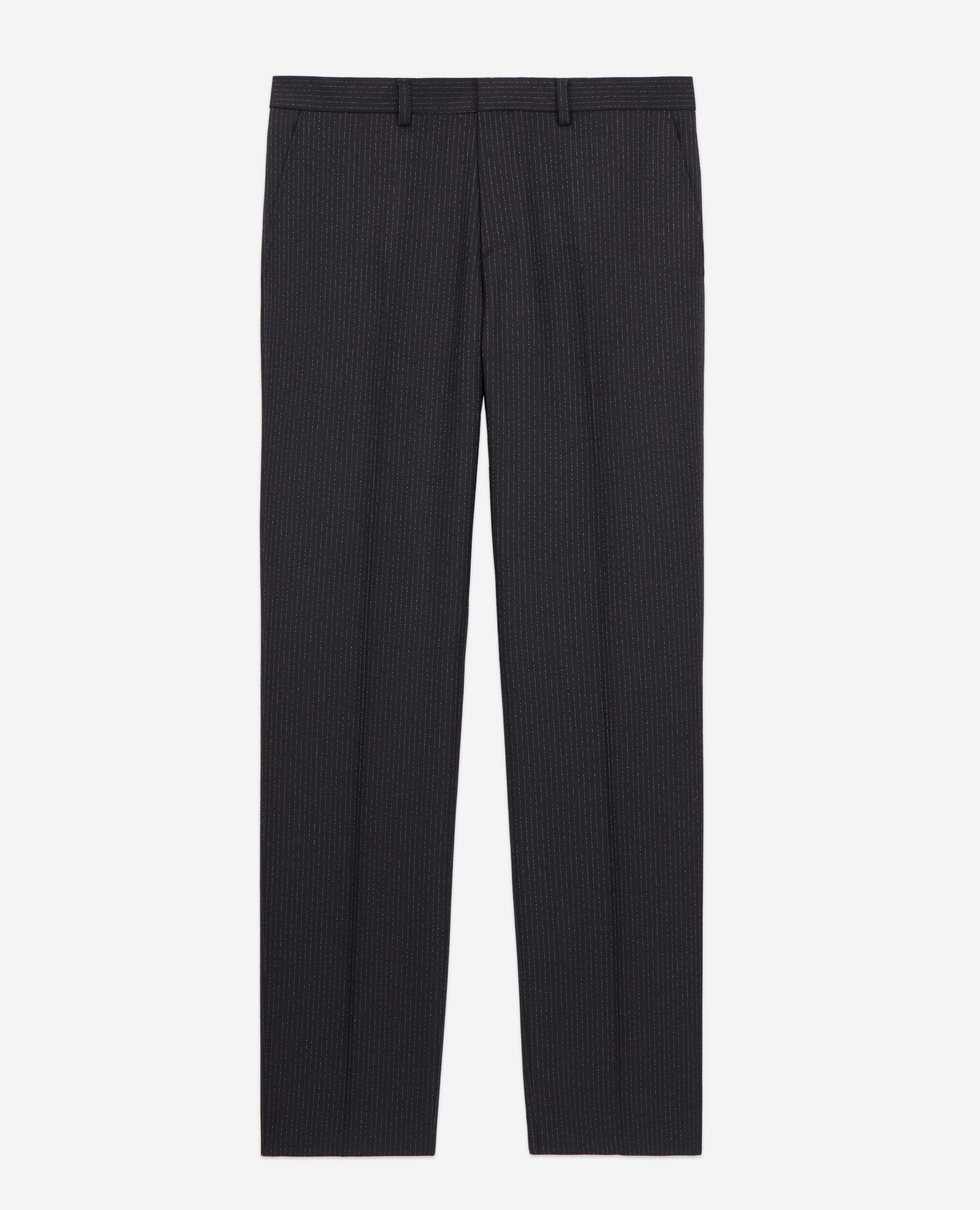 Mens black striped pants sales