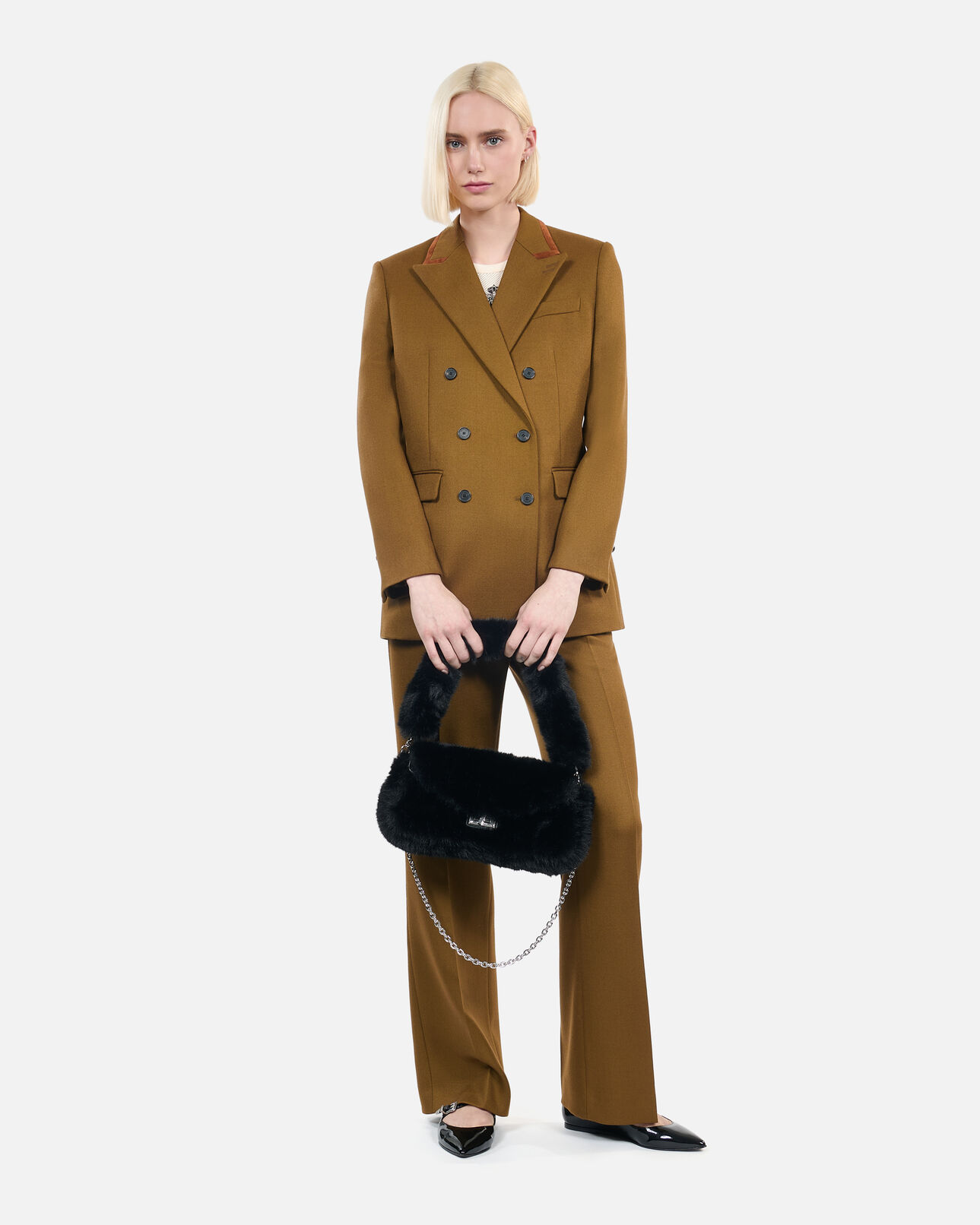 The Kooples MUJER BLACK bolso mano efecto piel negro