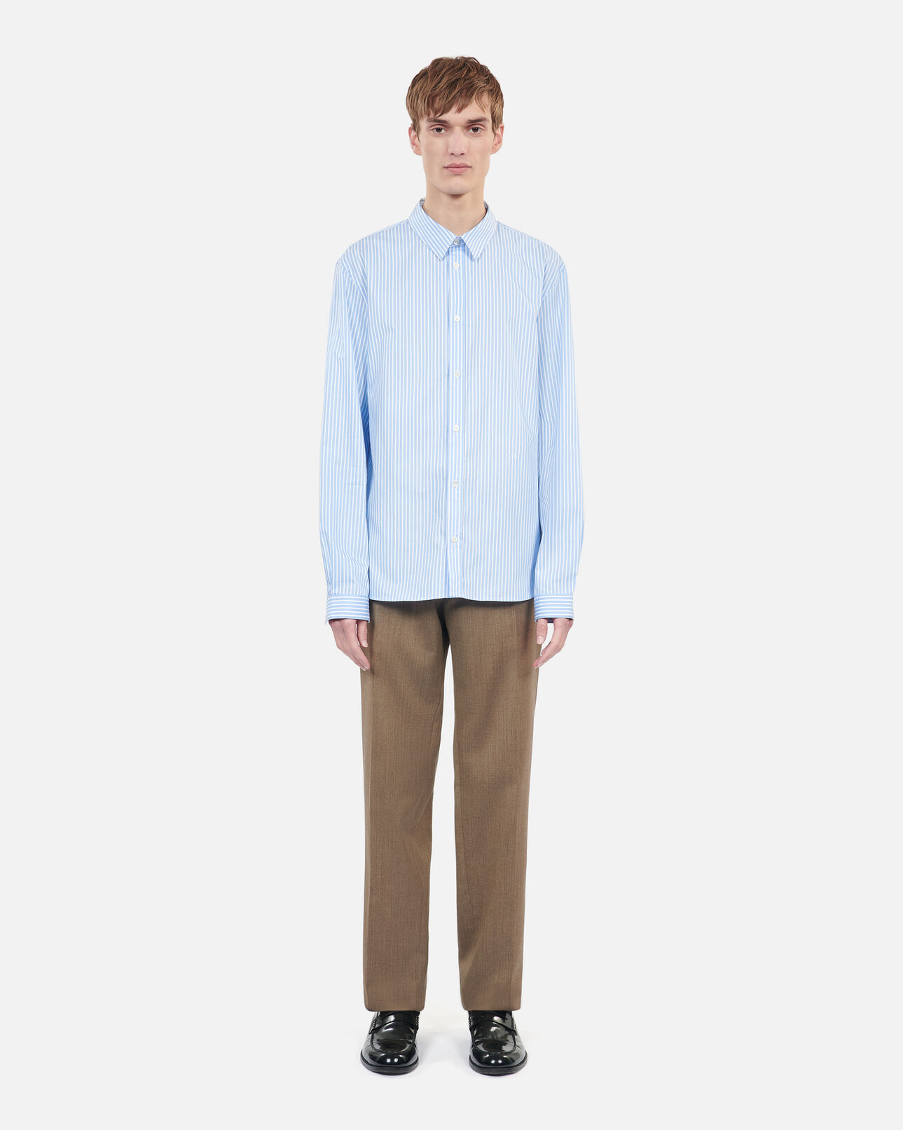 The Kooples MEN BLUE WHITE formal striped shirt