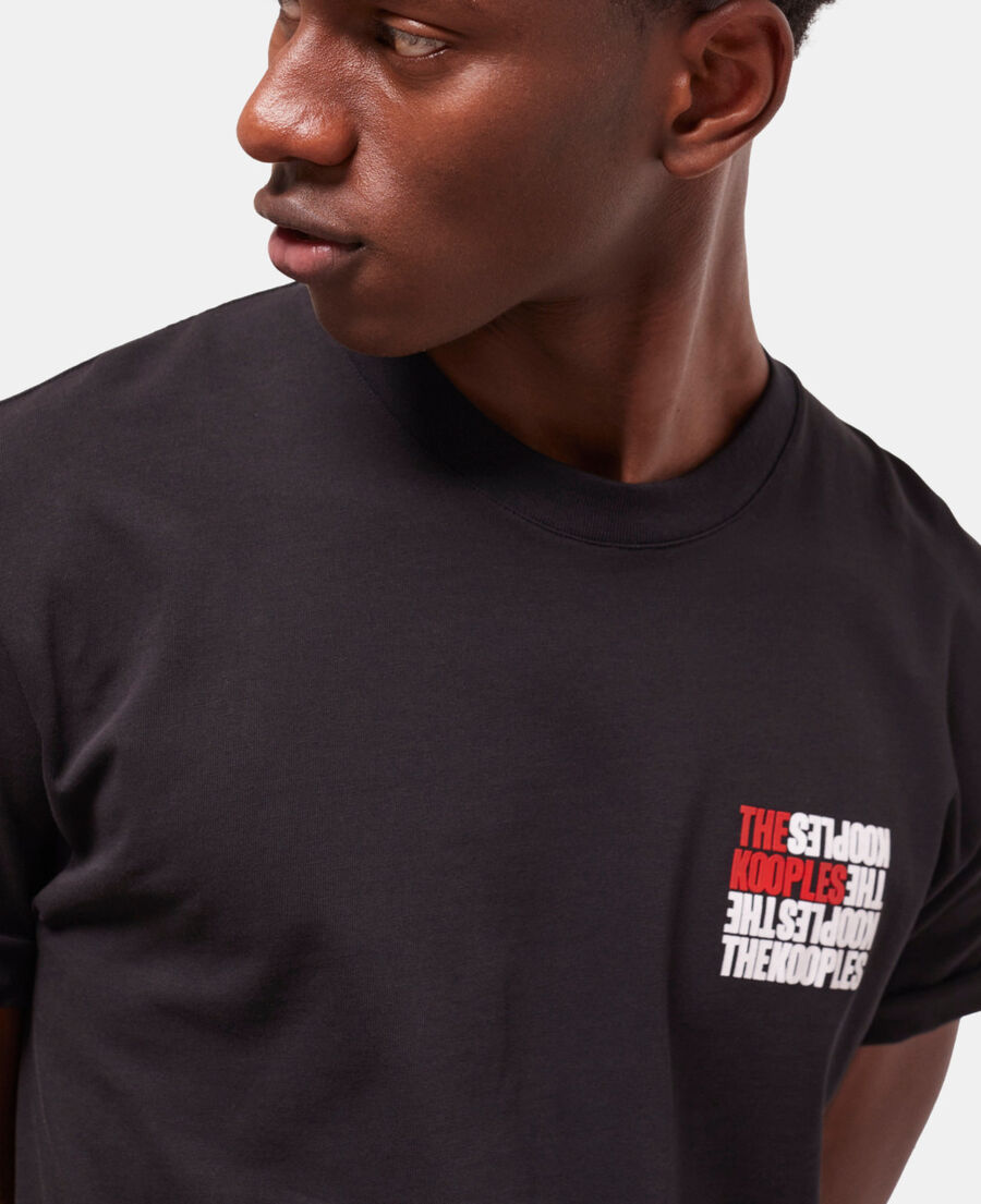 t-shirt logo the kooples noir