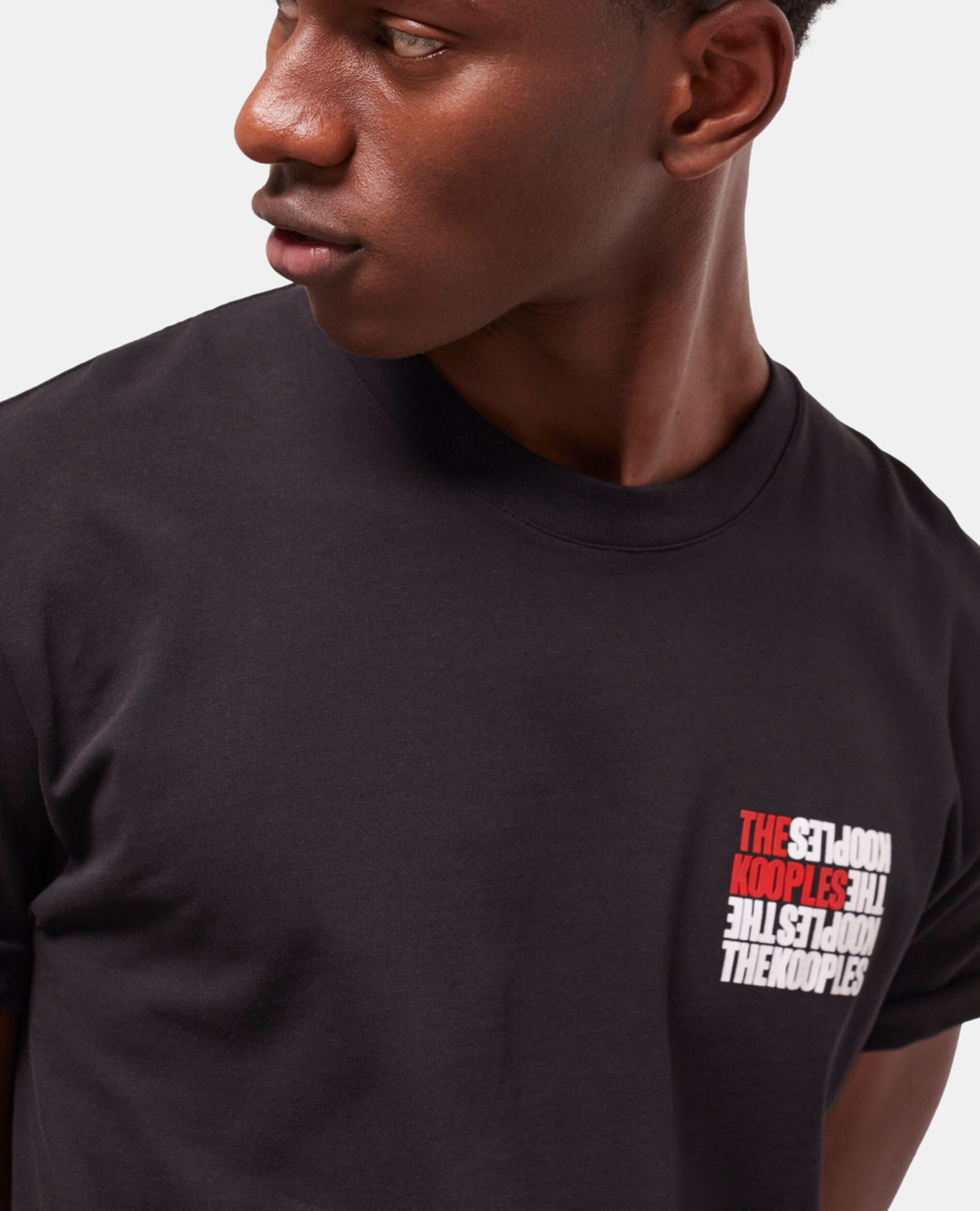T-shirt logo The Kooples noir, BLACK, hi-res image number null