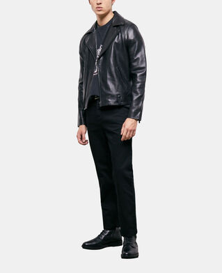 The Kooples HOMME BLACK blouson en cuir noir