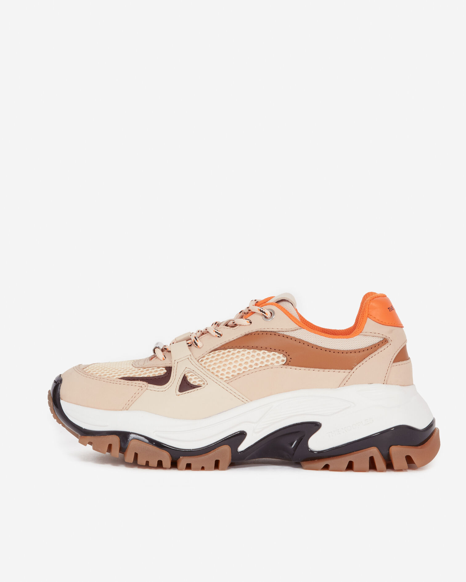 Tomorrow beige and orange sneakers, BEIGE, hi-res image number null