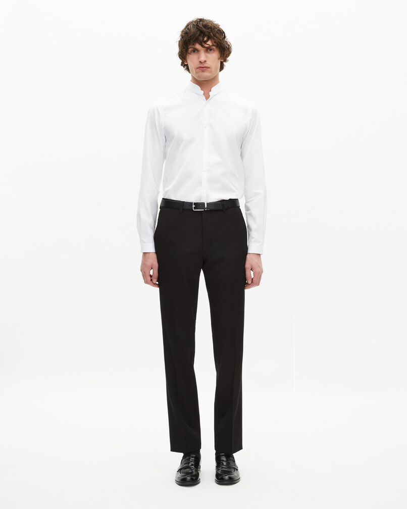The Kooples MEN WHITE white shirt with officer collar