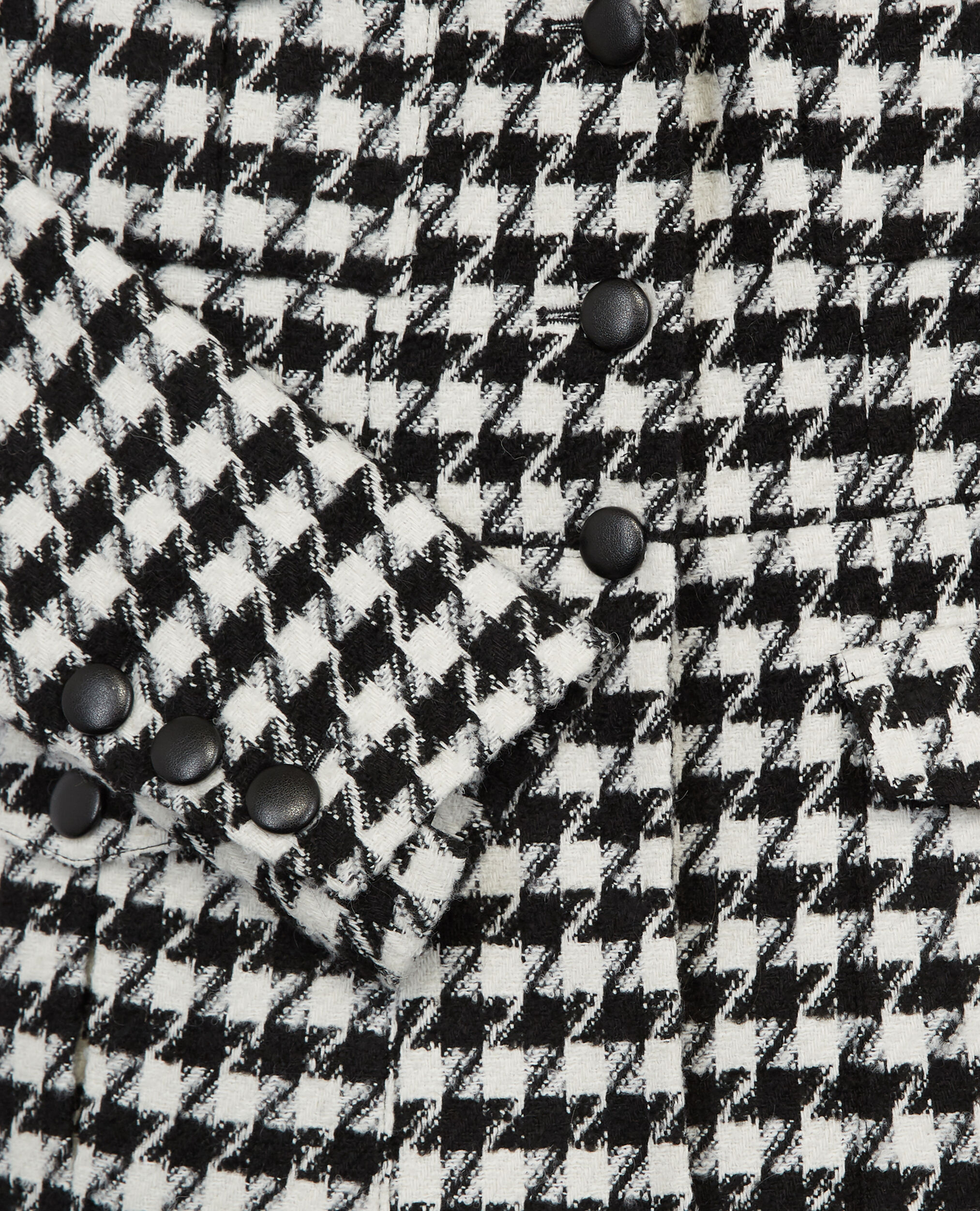 Elegante Tweedjacke mit Hahnentritt-Motiv, BLACK WHITE, hi-res image number null