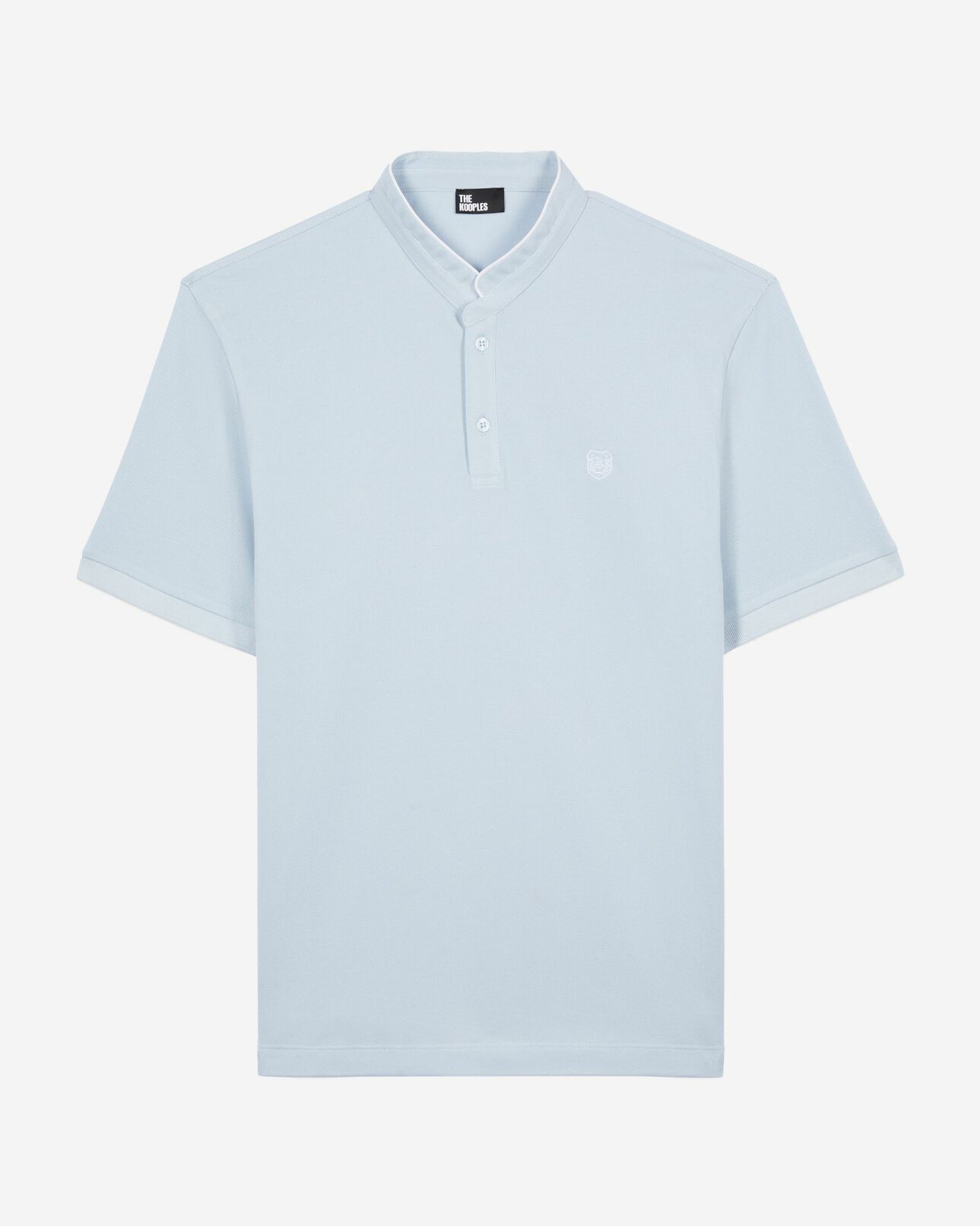 The Kooples HERREN LAVENDER hellblaues poloshirt aus piqué-baumwolle