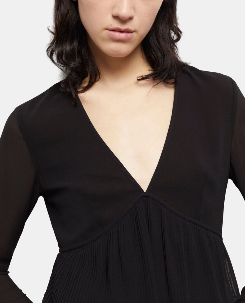 The Kooples FEMME BLACK robe courte noire