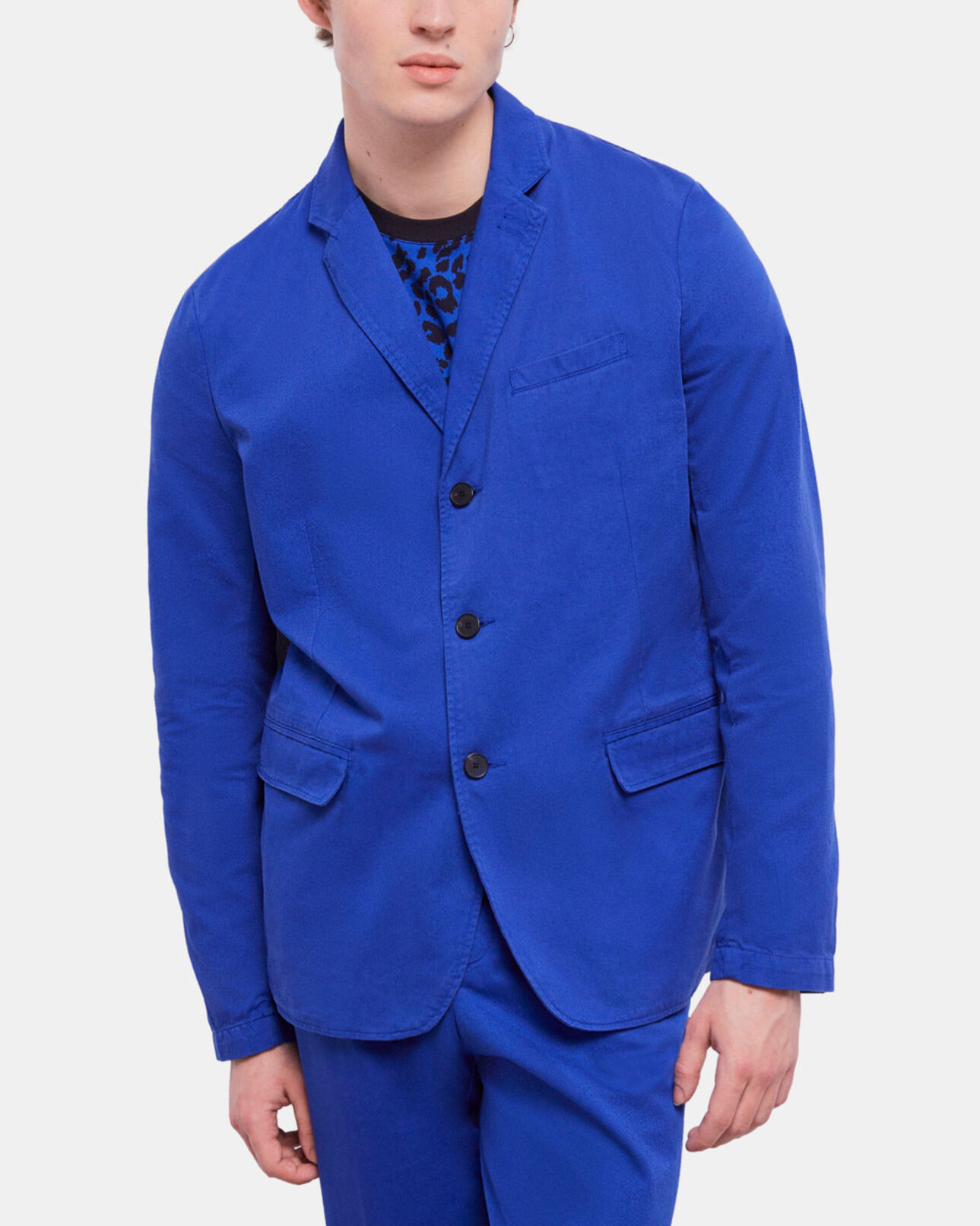 The Kooples HOMME BLUE veste bleue en coton