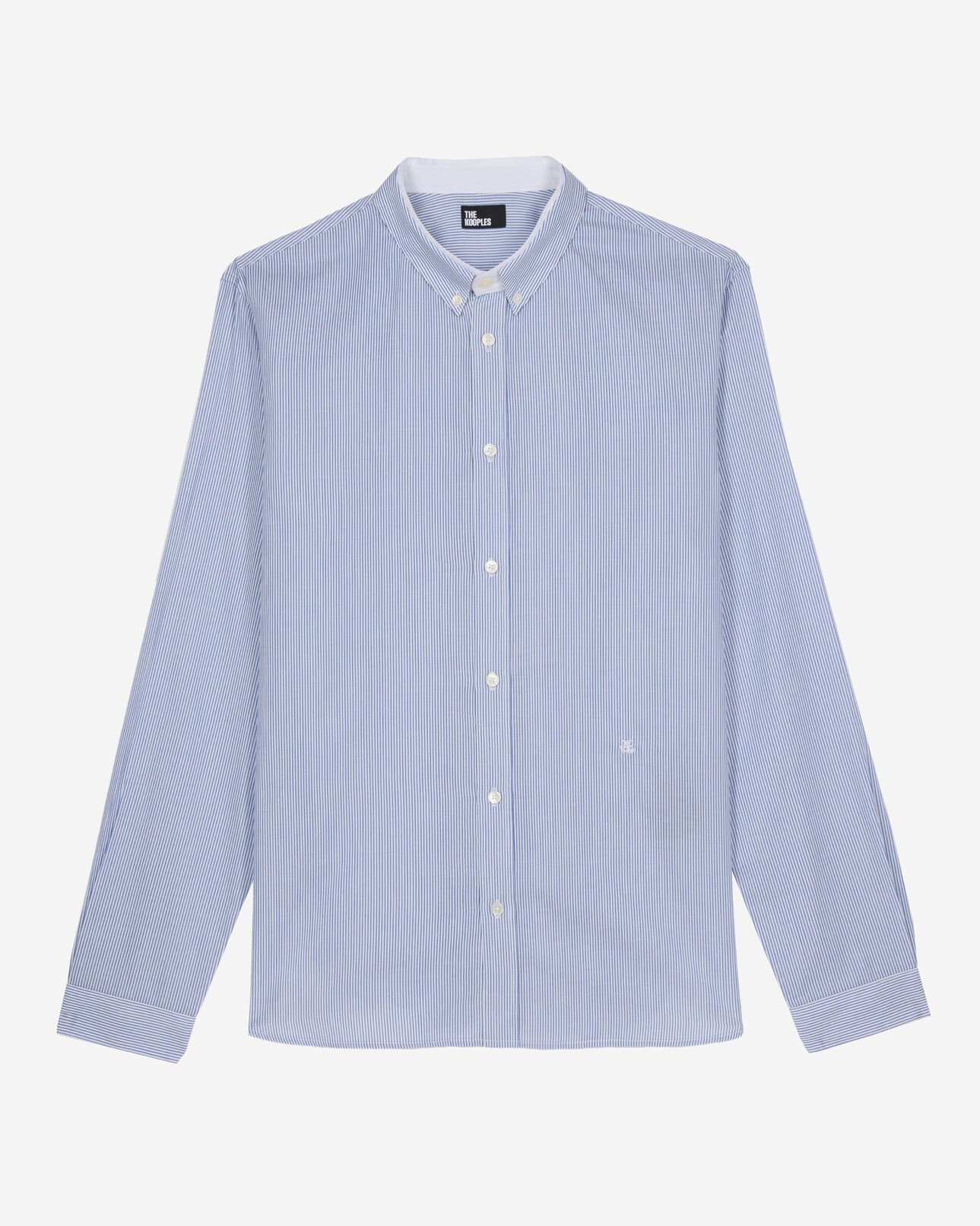 The Kooples HERREN BLUE WHITE blau gestreiftes formelles hemd