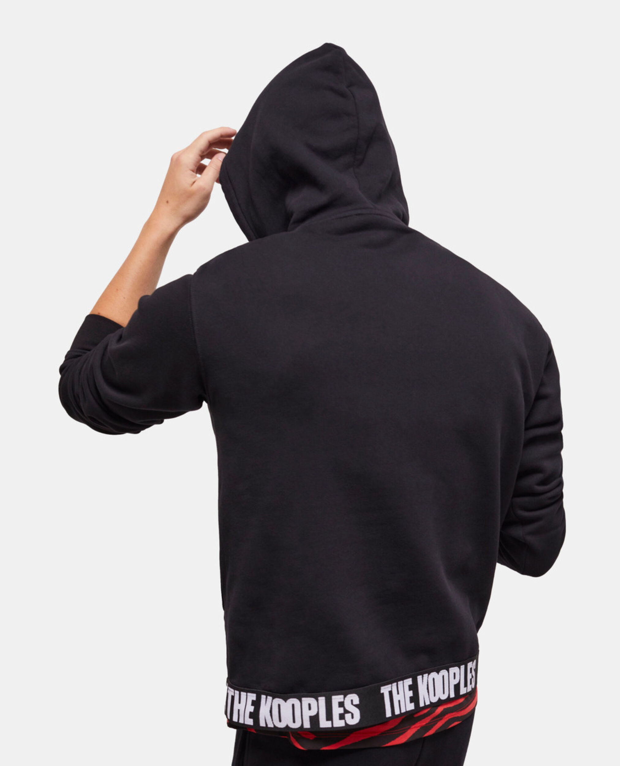 The Kooples black logo sweatshirt, BLACK, hi-res image number null